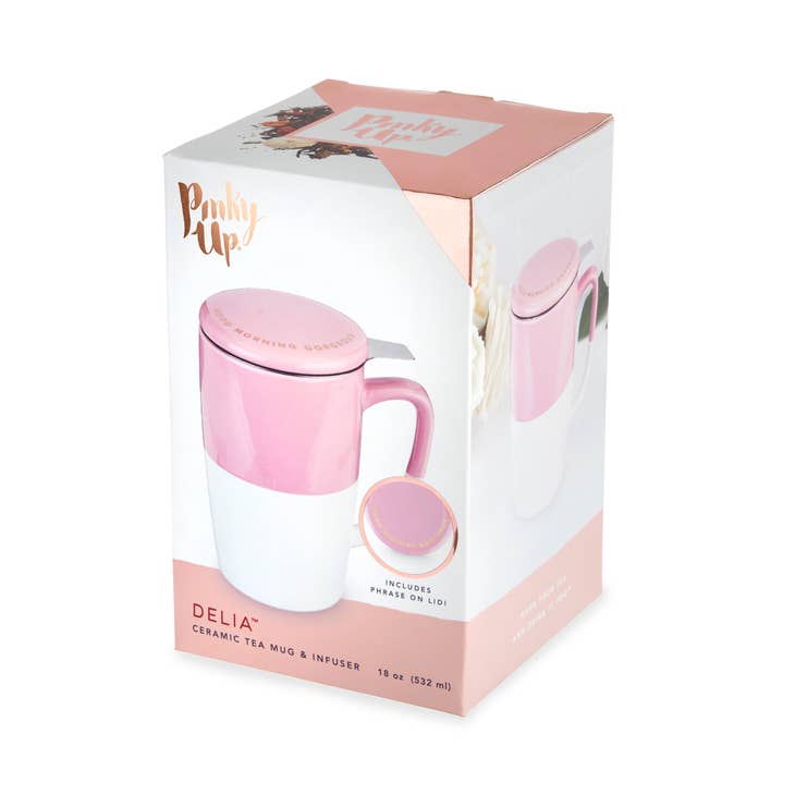 Pinky Up - Blake Glass Tea Infuser Mug