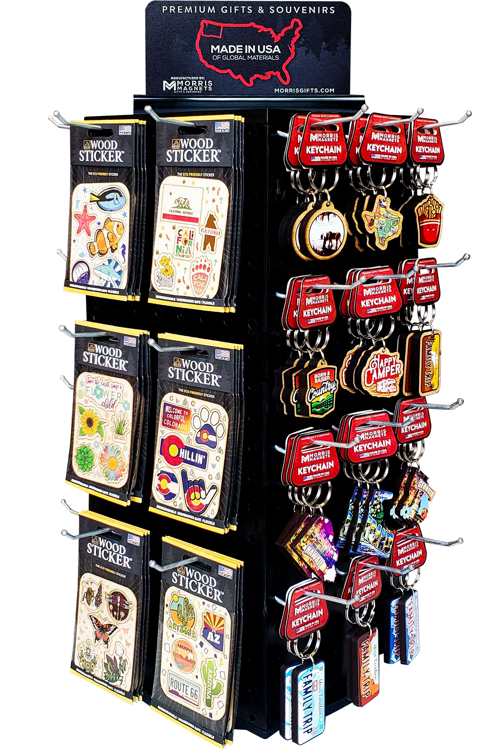 Morris Magnets - Vente Présentoir – papeterie et articles fantaisie - Présentoir rotatif à 24 pieds Morris Magnets - 1 200$ à remplir0