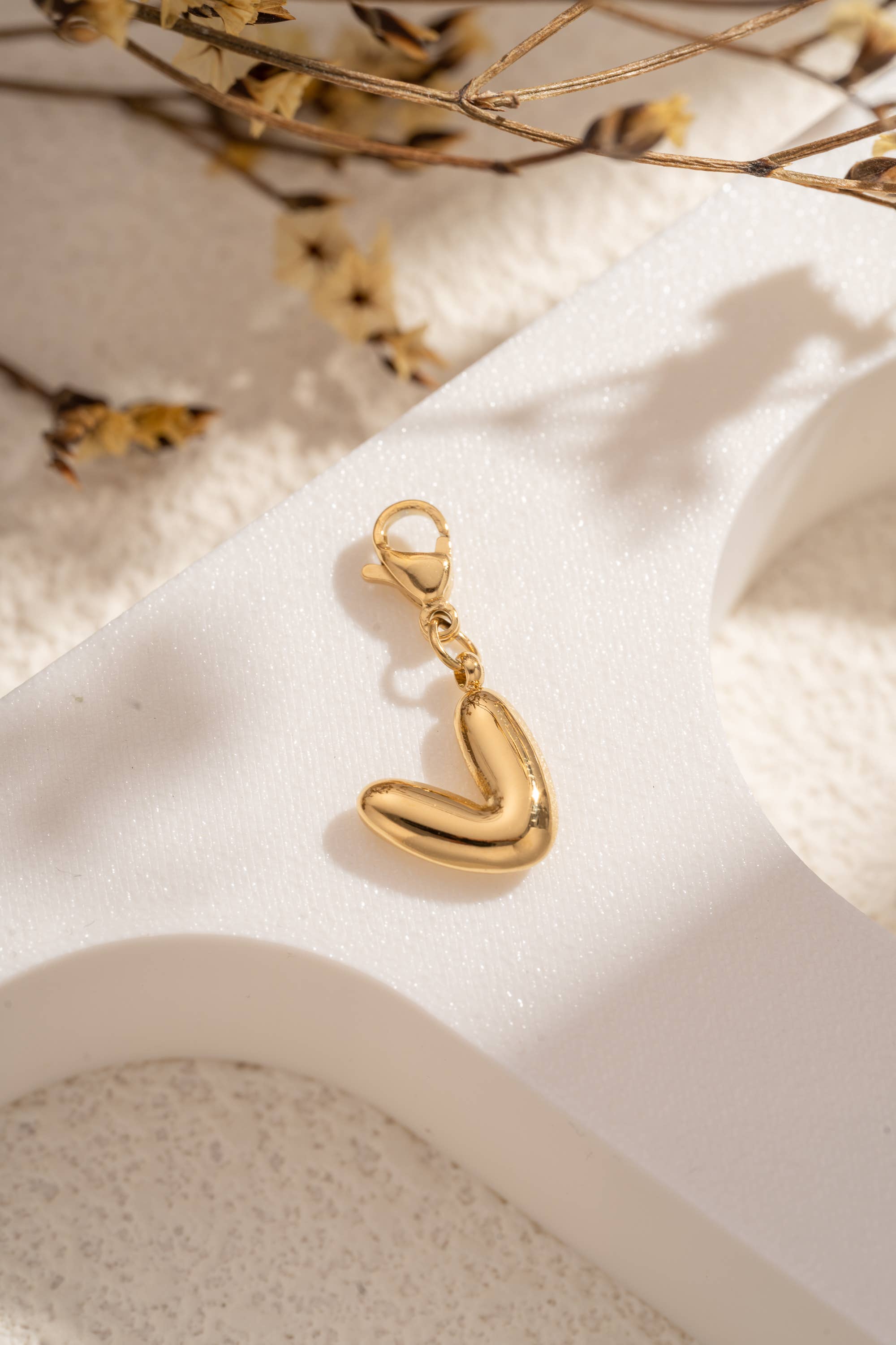 COSMOS - Vente Breloques/médailles personnalisées - Lot 26 Lettres Alphabet Acier Inoxydable Personnalisable25