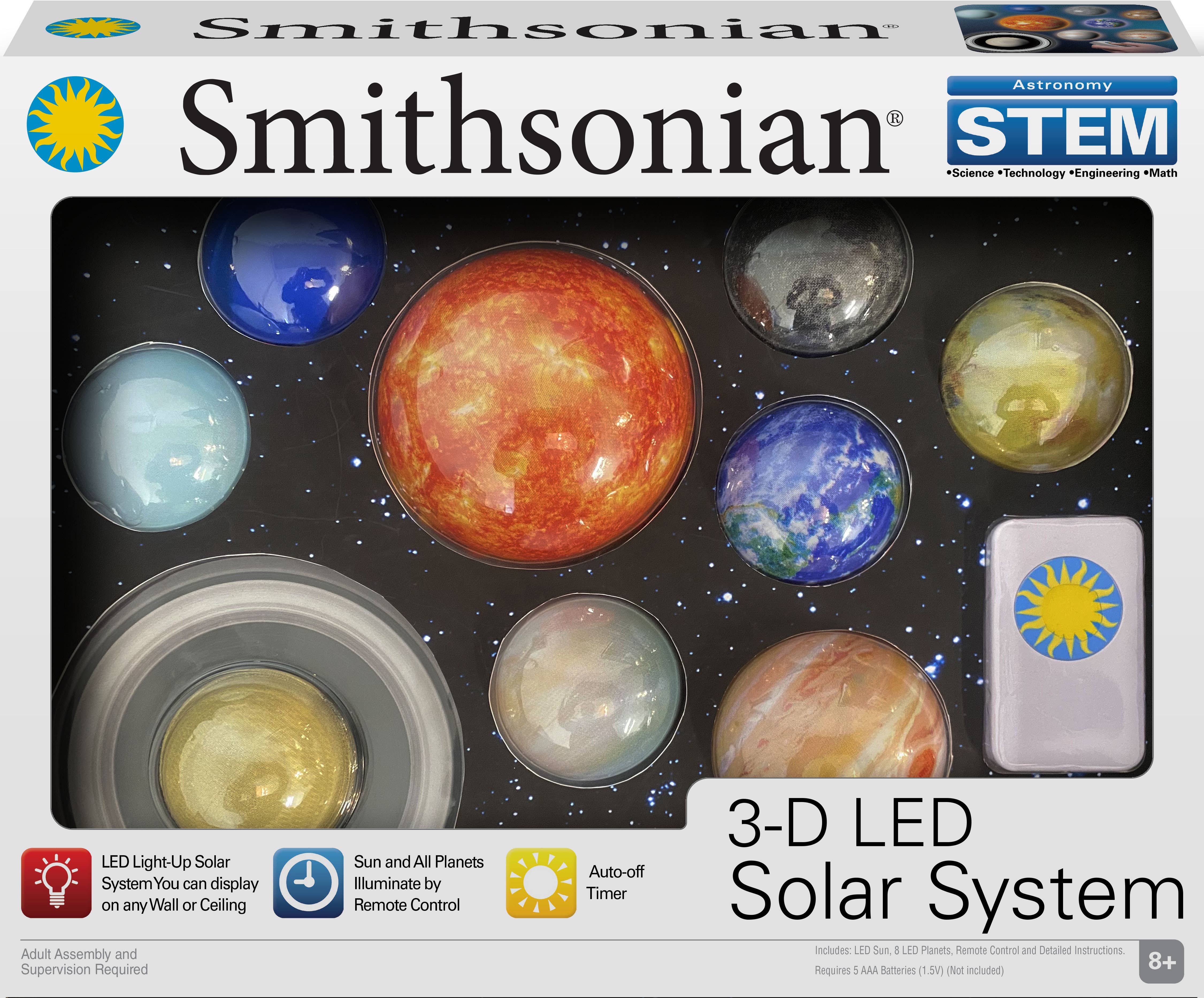 Toysmith - Wholesale Toy Set - Kids - Smithsonian 3D LED Solar System0