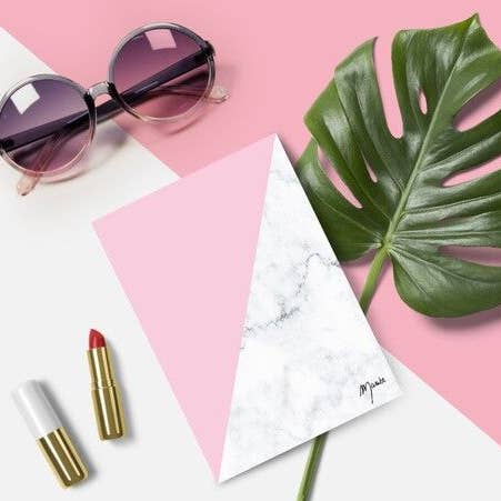 Mamée Créa - Wholesale Address Book - Light Pink Marble Notebook2