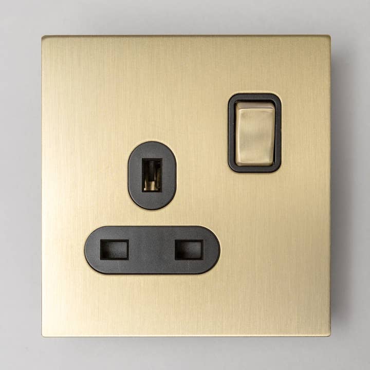 Brass bee – wholesale Light switch cover/plate – Satin Brass Switches and Sockets - J Series4