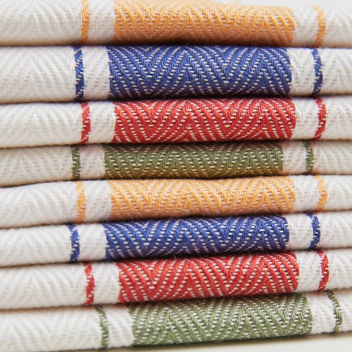 Verve Culture - Wholesale Tea Towel - Classic Italian Kitchen Towel - Herringbone Green6