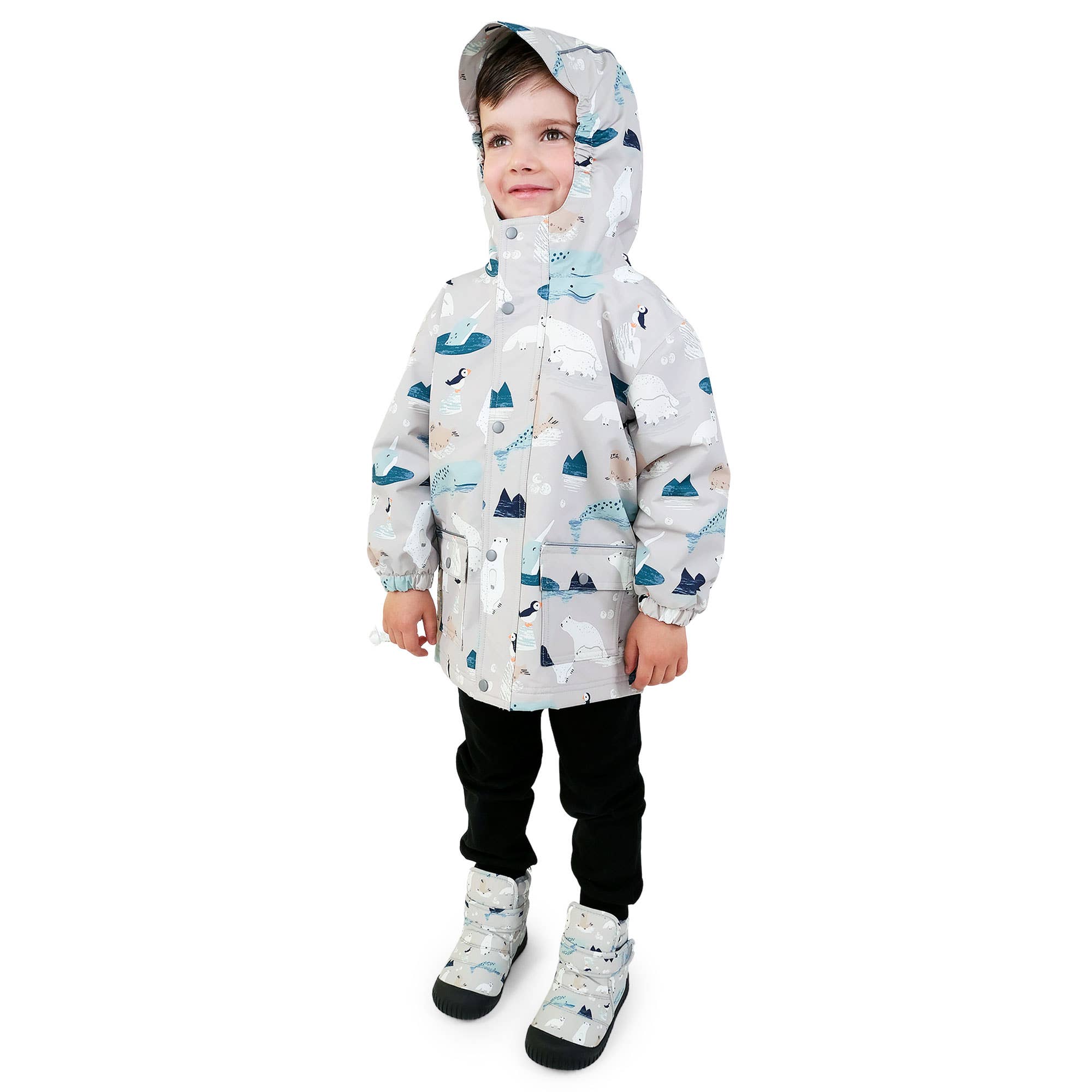 Jan & Jul - Wholesale Raincoat - Kids - Polar Pals | Cozy-Dry Waterproof Jacket2