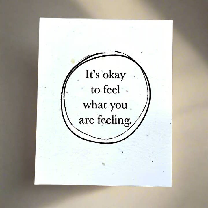 Feel Your Feelings - Plantable Card for wholesale by Soothi | Containers Of Creativity