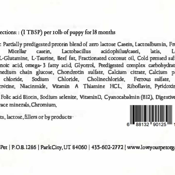 Love Your Pet Raw Foods - Wholesale Pet food – Dog - Ultimate Puppy2