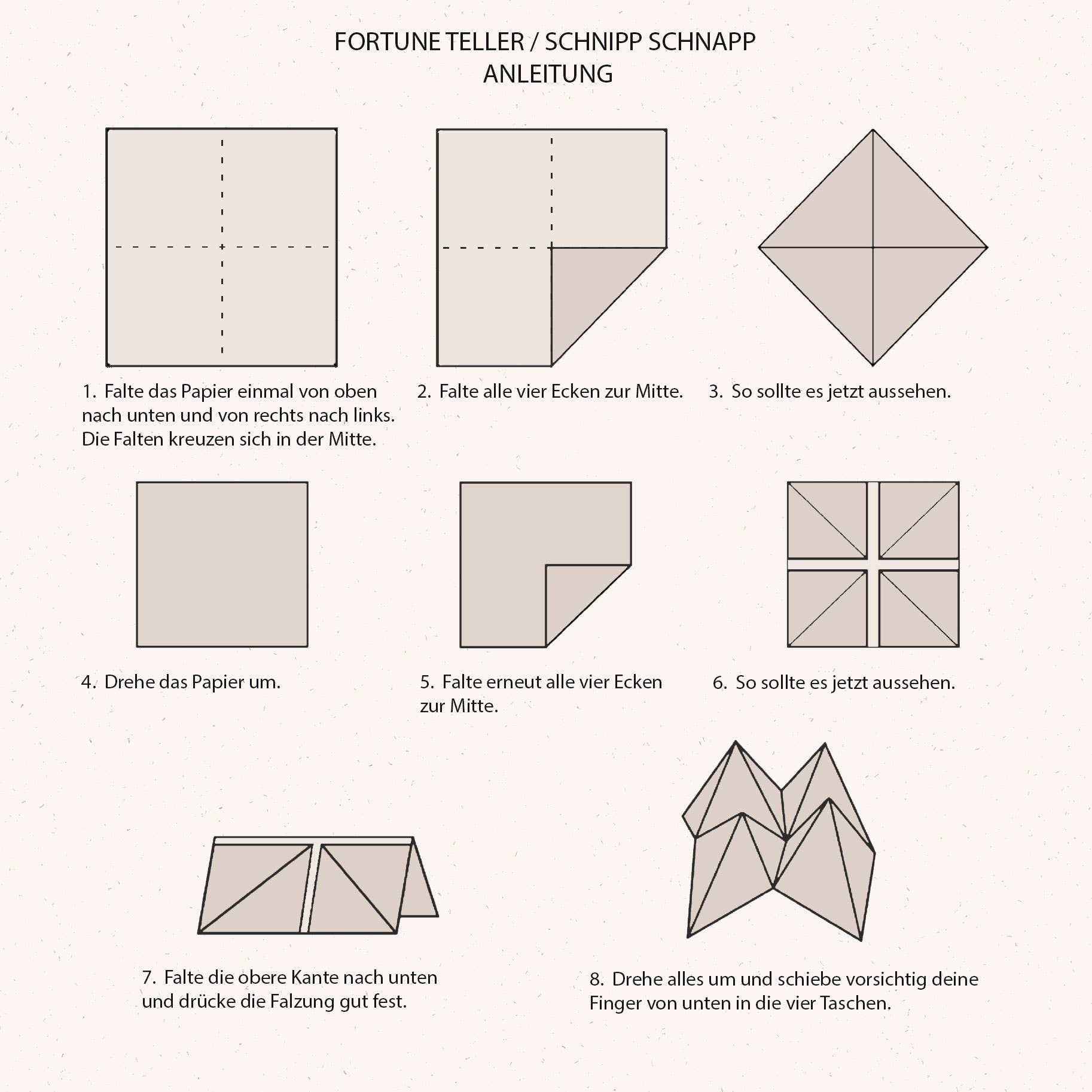Anna Cosma - Wholesale Doe-het-zelf-knutselset - Waarzegger - Doe-Het-Zelf Print - Vouwspel Orakelspel6