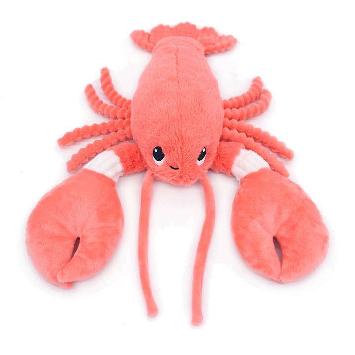 Les Déglingos, France - Wholesale Stuffed/Plush Toy - Kids & Baby - LES PTIPOTOS - 48CM MUM&BABY PLUSH LOBSTER CORAL1