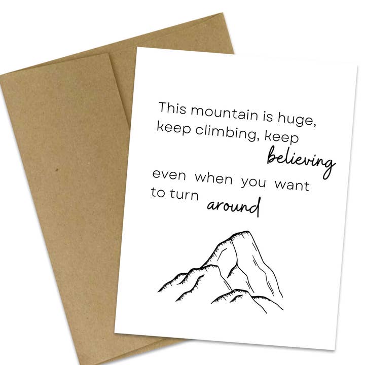 Empati Card | Bestig bjerget | Tænker på dig for engroshandel hos Butterflies + Halos