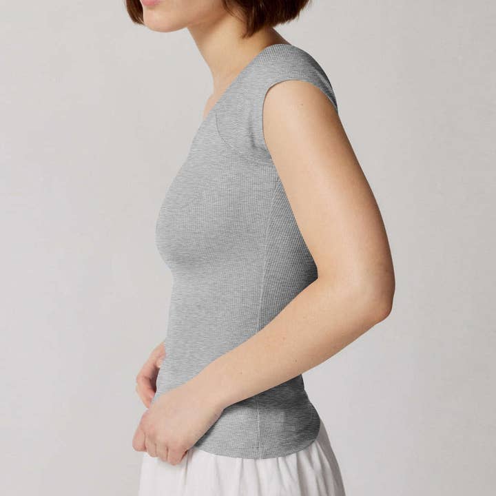HIDDENBRAND - Wholesale Knit Top - Women's - Slim Solid Color Bottom Shirt T-Shirt15