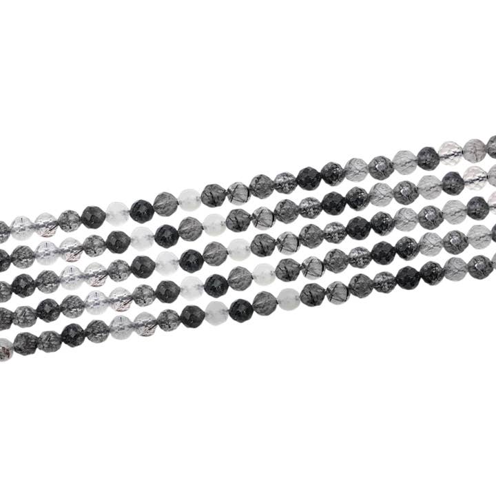 Foliesbijoux - Vendita all'ingrosso Bracciale con perline - Filo di quarzo tormalina in perla sfaccettata