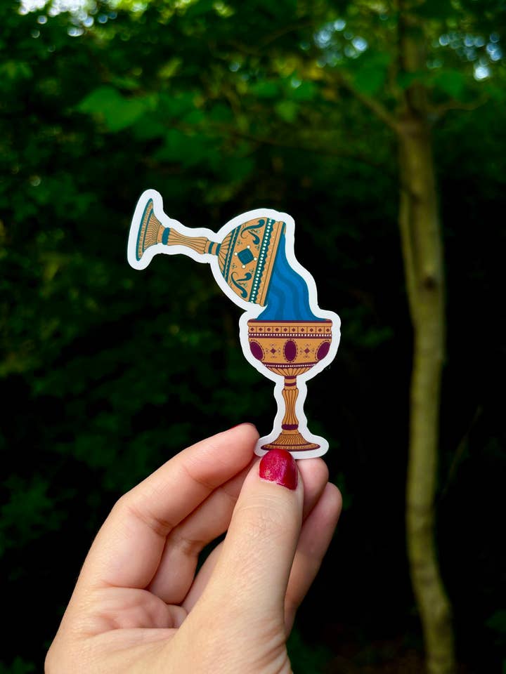 "You Fill My Cup" Goblet Stickers for wholesale by Petrichor & Co.