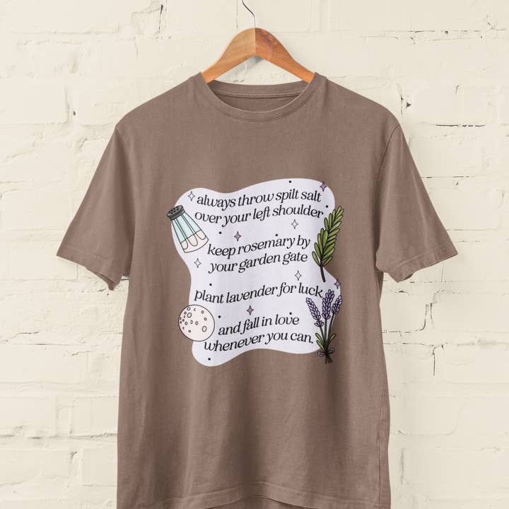 Practical Magic Recipe Graphic Top for wholesale by amarieacreates