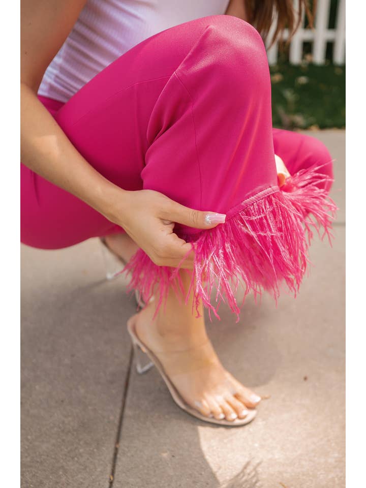 Strut & Bolt - Wholesale Pants – Women's - Feather Trim Flare Pants15