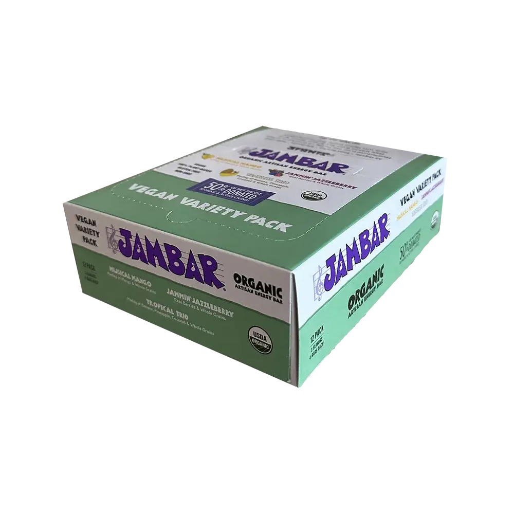 JAMBAR - Wholesale Snack Bar - JAMBAR Organic Energy Bar Vegan Variety Pack2
