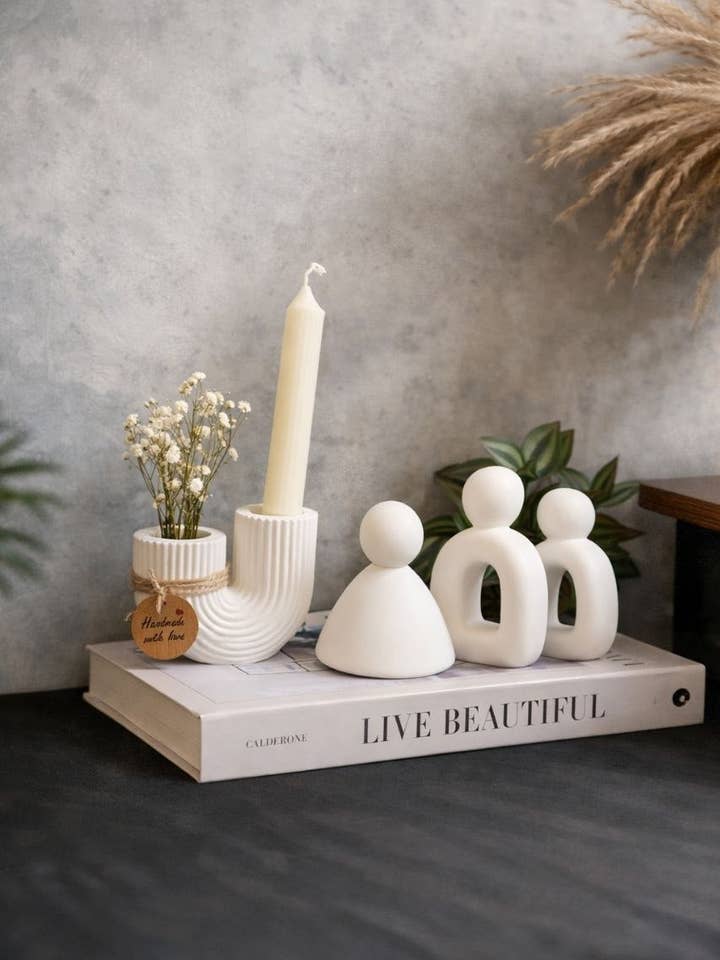 Luxe 5-delige Candle Ritual Set – Handgemaakt & Minimalistisch Design for wholesale by kanara Oud