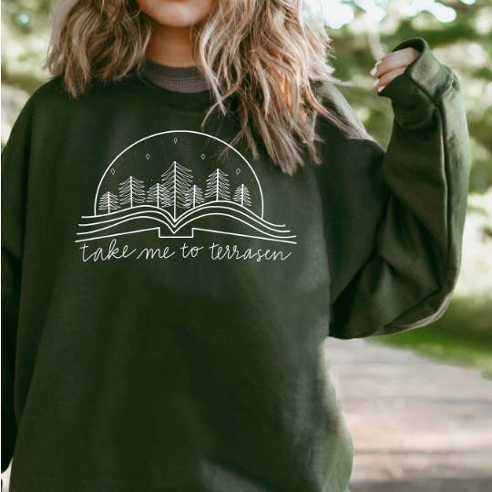 Emmène-moi à la terrasse//Sweatshirt Trône de verre//Sweatshirt Sarah J Maas pour la vente par LizzyBDoodles