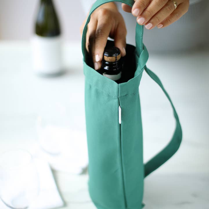 Aplat LLC - Wholesale Wine Tote - Vin Single Bottle Tote | Kale