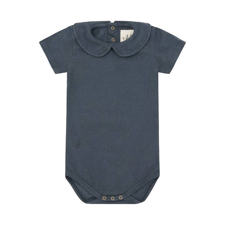 SS Organic Cotton Collared Bodysuit for wholesale by Vild - House Of Little US Account