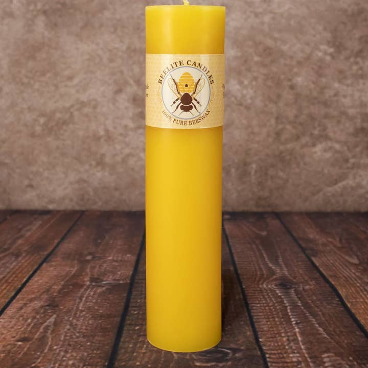 Beelite Candles - Wholesale Pillar Candle - Smooth Beeswax Pillar Candles4