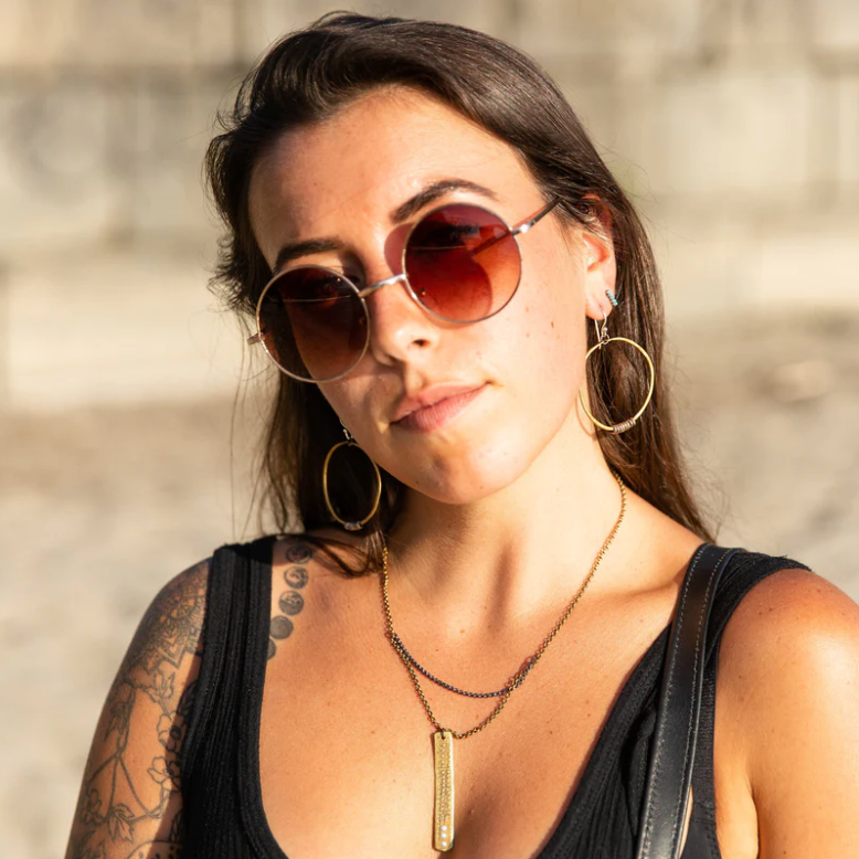 Jennifer Kahn Jewelry - Wholesale Hoop Earrings - Brass Hoop Earrings with Heishi3