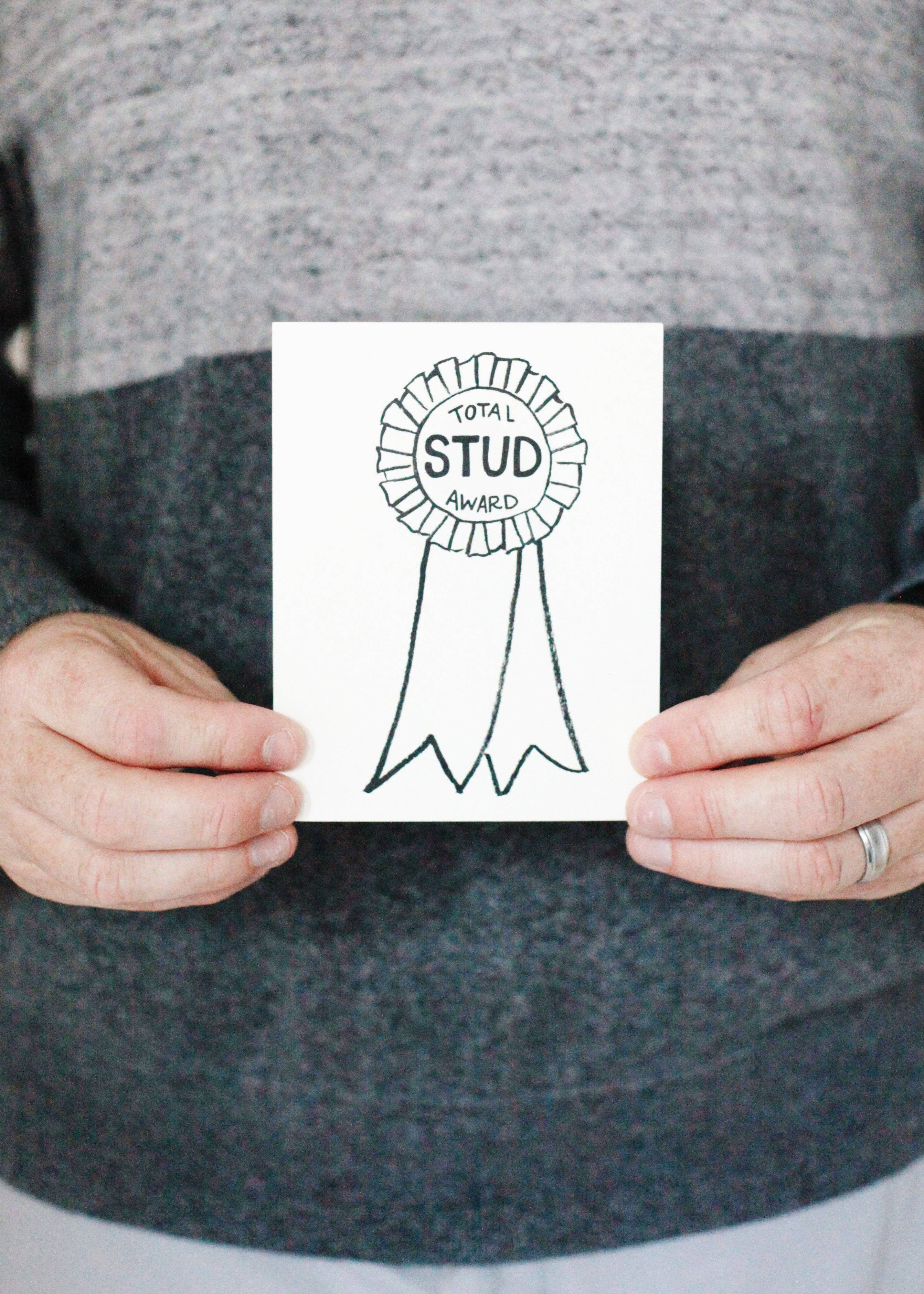 Slightly Stationery - Wholesale Congratulations Card - Stud Award2