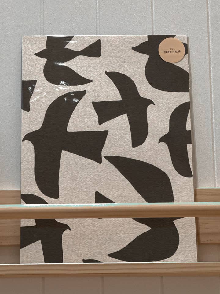 arte monocromo de aves en A3 para venta al por mayor de the name nest