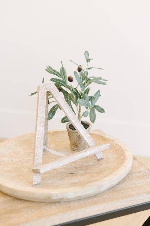 Devanie At Home (Formerly Adams & Co.) - Wholesale Easel - 11649 - 9x10x2 wood easel, natural ORGANIZE table top decor