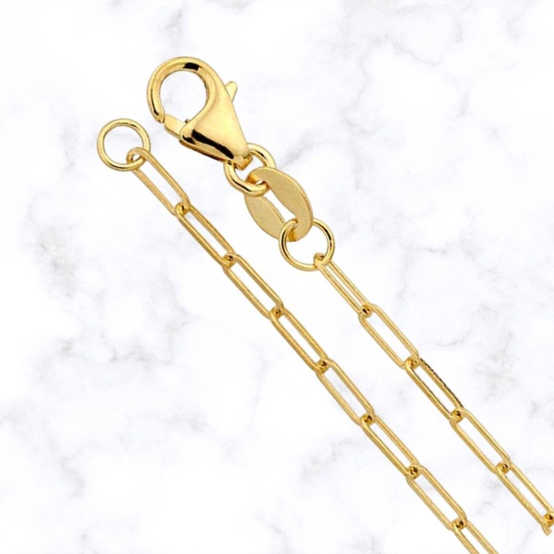 Tres Carmela - Wholesale Link & Chain Necklace - Solid 14k Gold Paperclip chain0