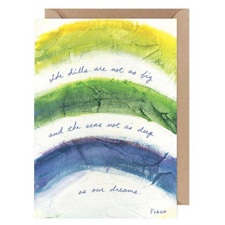 Flavia Carte Flavia par Flavia Weedn 100% Coton Fabriqué en Suisse 0101-0073 pour la vente par Flavia Art Studios