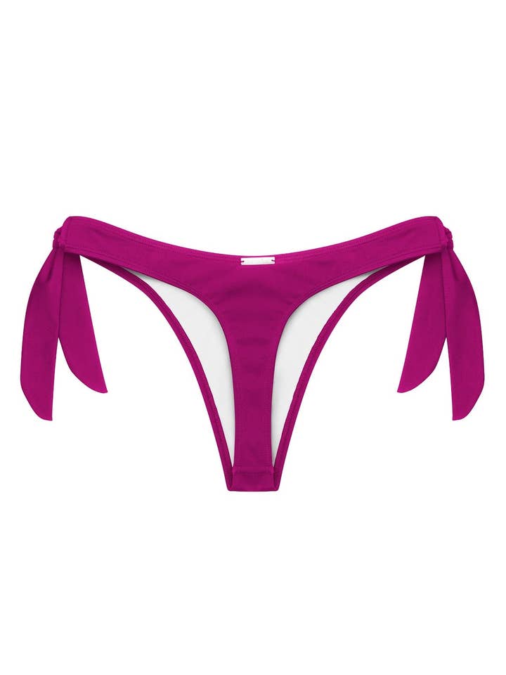 Serena Thong Bikini Botttom - Raspberry for wholesale by Bambina Swim