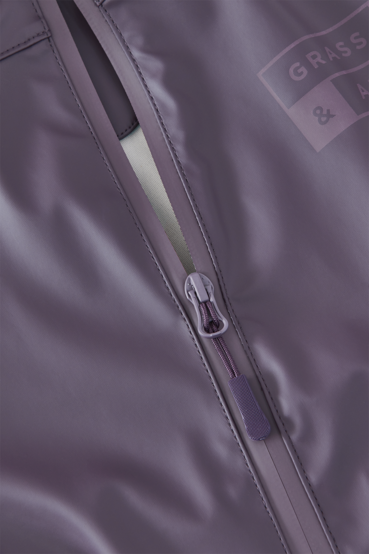 Grass & Air – wholesale Rain suit – Kids – Amethyst Purple Kids  Puddlesuit2