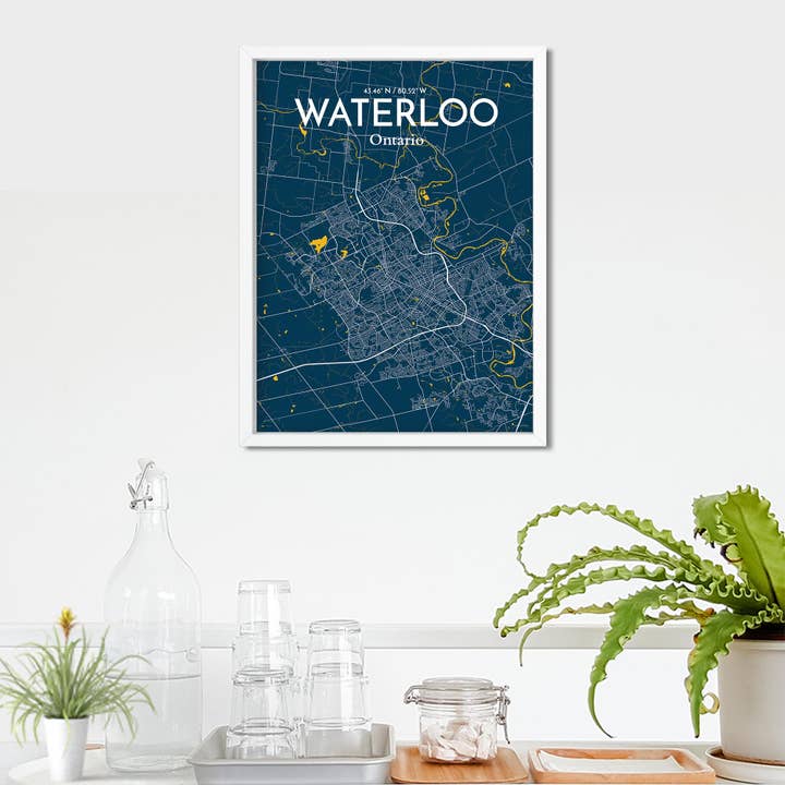 OurPoster.com - Wholesale Poster - Waterloo City Map Poster175