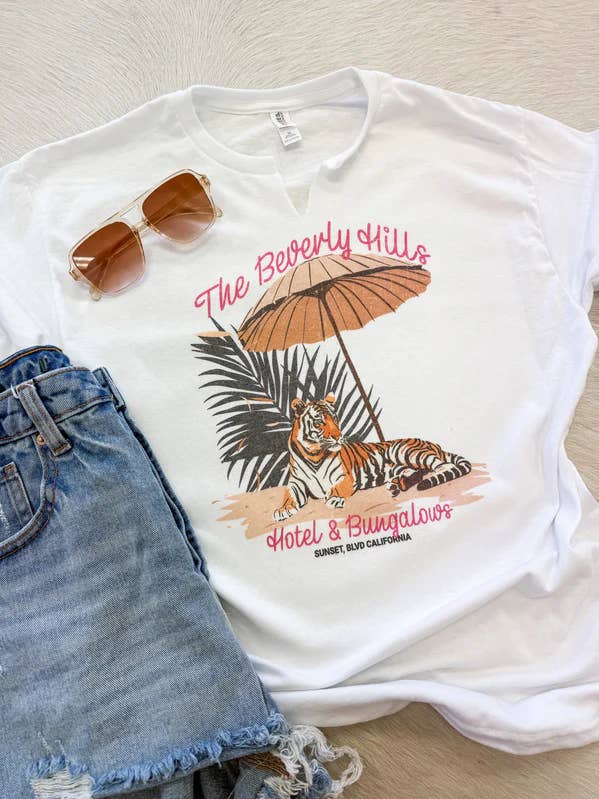 T-shirt Tigre Beverly Hills pour la vente par Hart and Hollow
