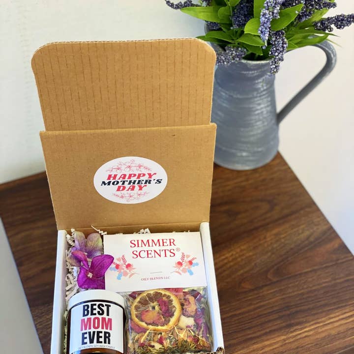 Mother's Day Gift Box Candle Simmer Scent Mothers Day Gift for wholesale by Oily Blends