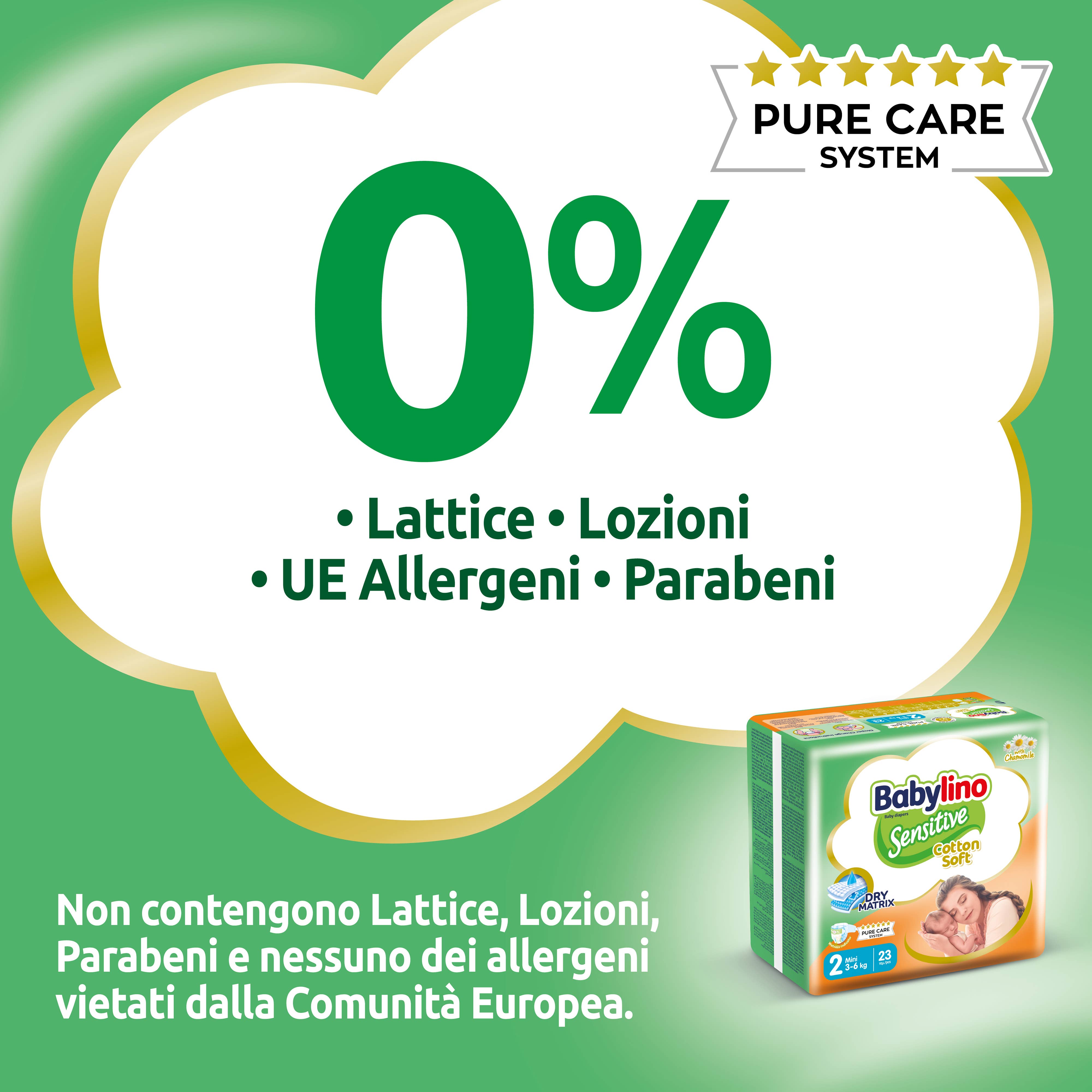 Babylino - Wholesale Diaper (Non-Cloth) - Baby - Babylino Sensitive Cotton Soft, Diapers Size 2, 64 Units1