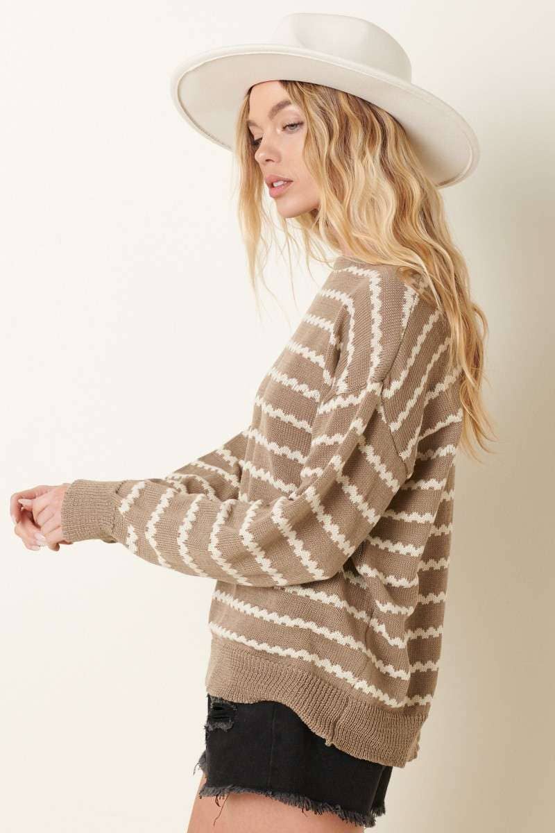 mittoshop - Vendita all'ingrosso Maglione tricot - Donna - MAGLIONE POSTERIORE CON CERNIERA A RIGHE6