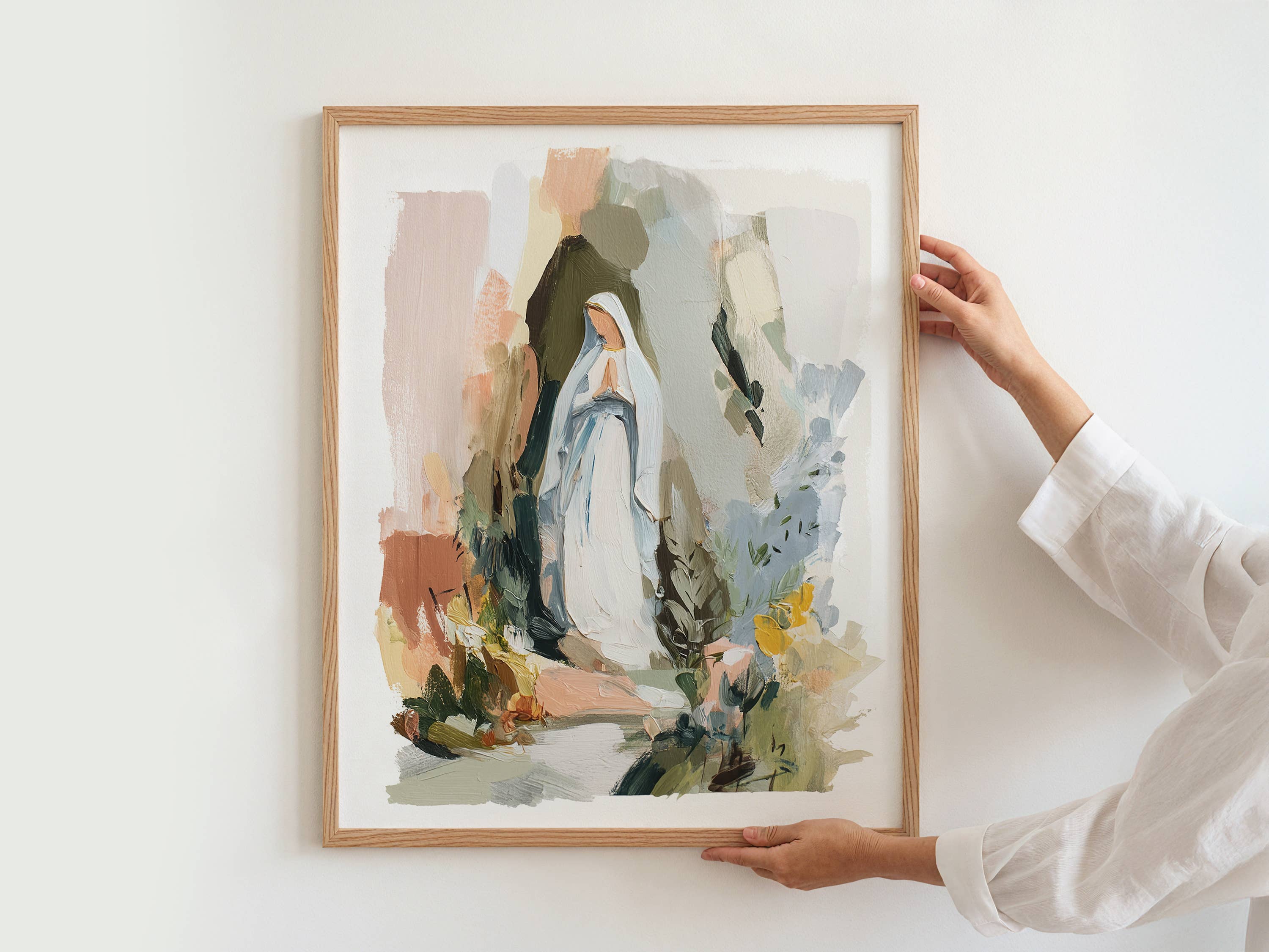 Reap+Sow – wholesale Konsttryck – Vår Fru av Lourdes Jungfru Maria Modern Konsttryck5