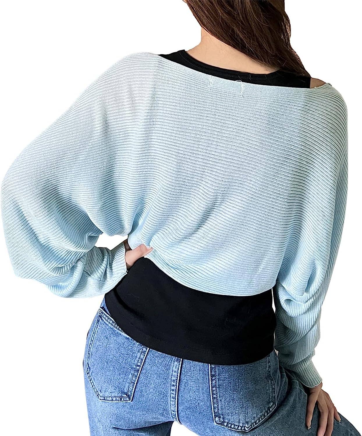 Fennco Styles – Engroshandel Cardigan - Dame – Ribstrikket cardigan bolero shrug10