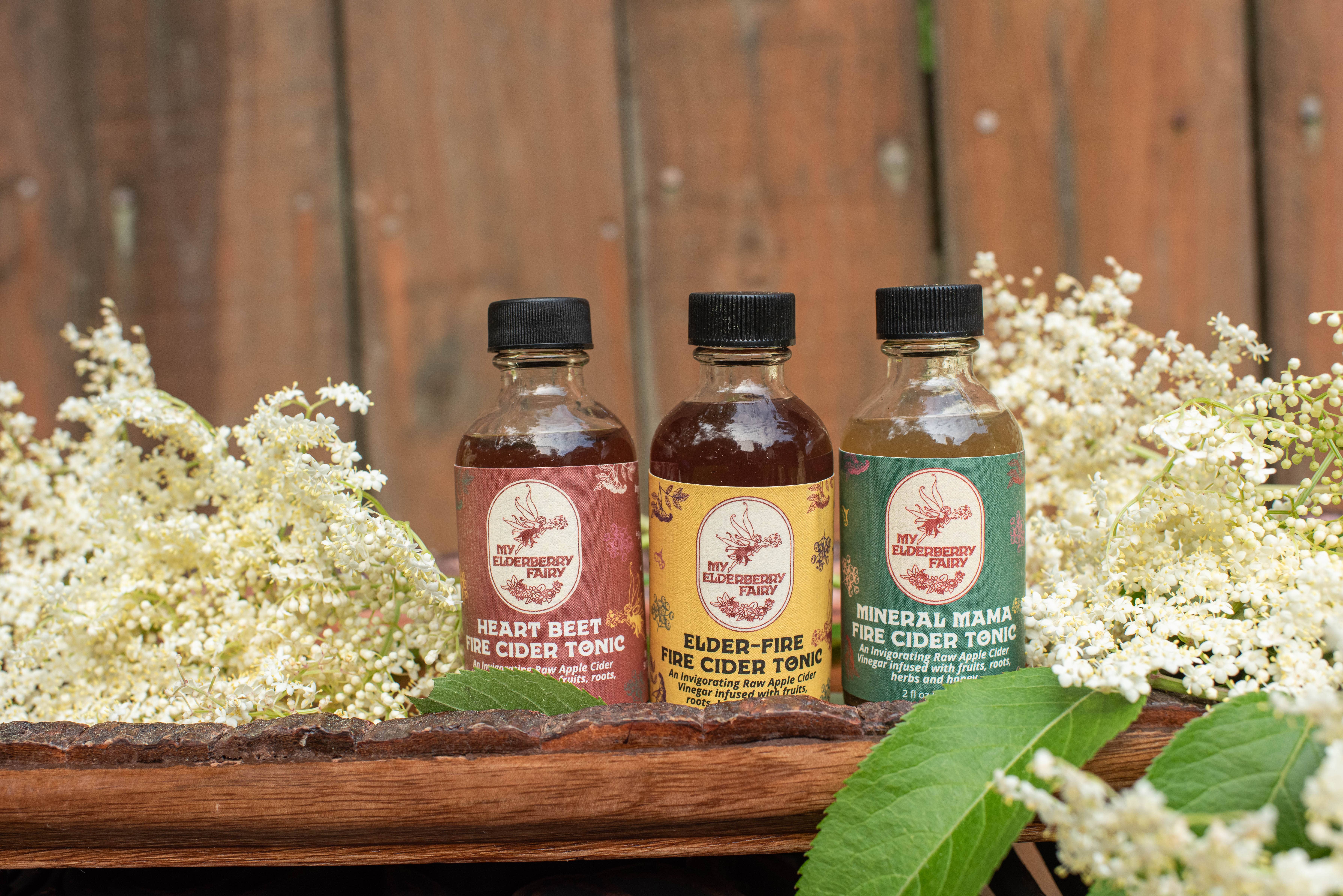 My Elderberry Fairy - Wholesale Wellness Juice/Tonic - Elder-Fire Fire Cider Tonic (2 oz)2