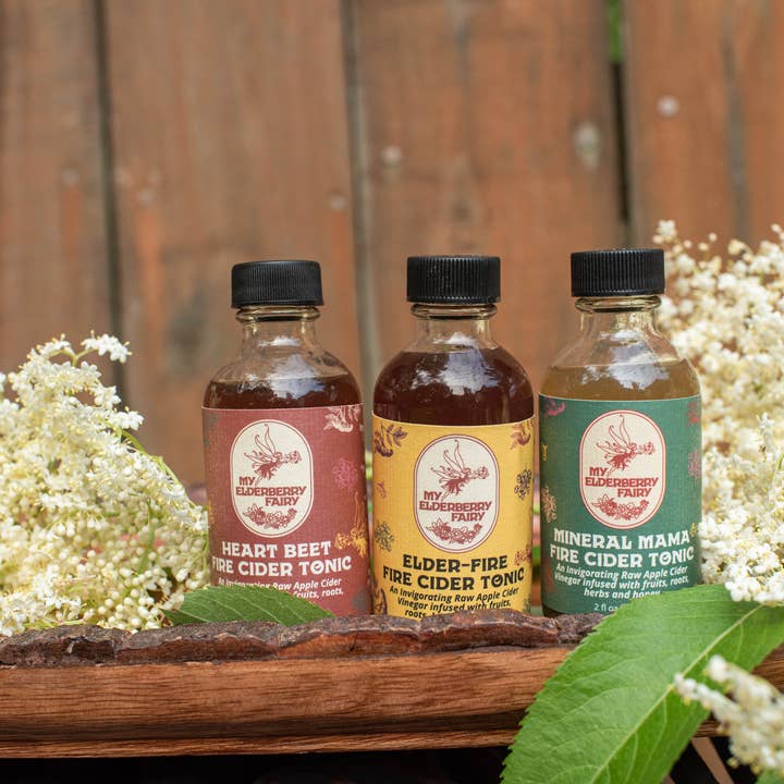My Elderberry Fairy - Wholesale Wellness Juice/Tonic - Elder-Fire Fire Cider Tonic (2 oz)2