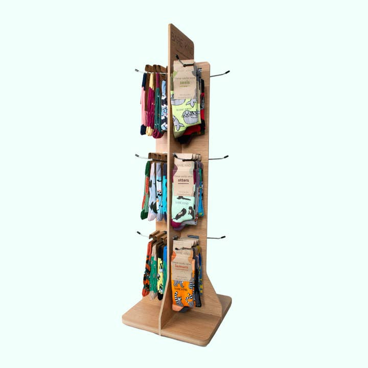 Spinning Counter Display Stand | POS | Point of Sale for wholesale by Bare Kind Socks