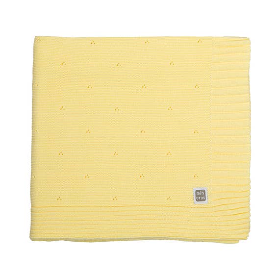 Minutus - Vendita all'ingrosso Coperta - Bambini e neonati - Copertina Vitto gialla 100% cotone1