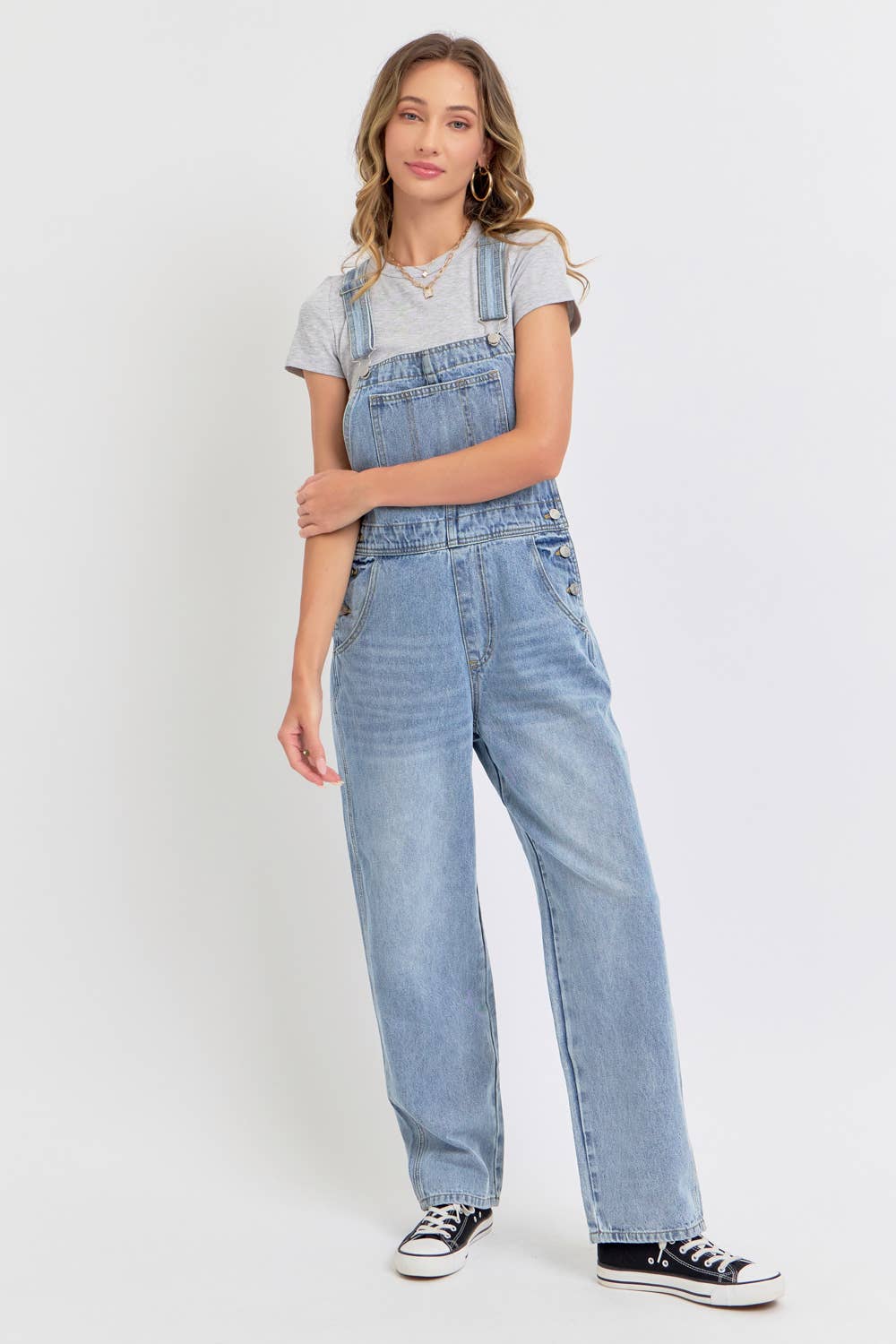 Sweet Lovely by Jen - Vente Salopette – femme - Salopette en denim intemporelle et essentielle21