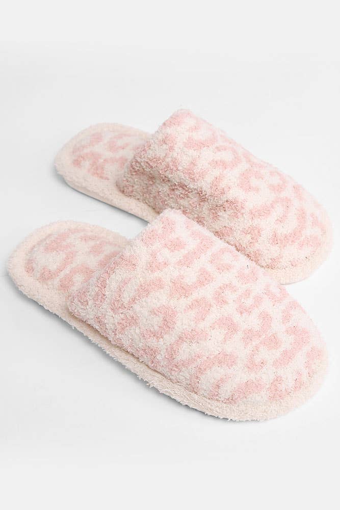 Hana - Wholesale Slippers - Women's - Leopard Print Fuzzy Microfiber Slipper5