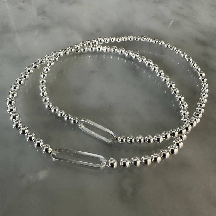 3mm pärlarmband med enkellänkkontakt för wholesale av Kelly and Rose Boutique