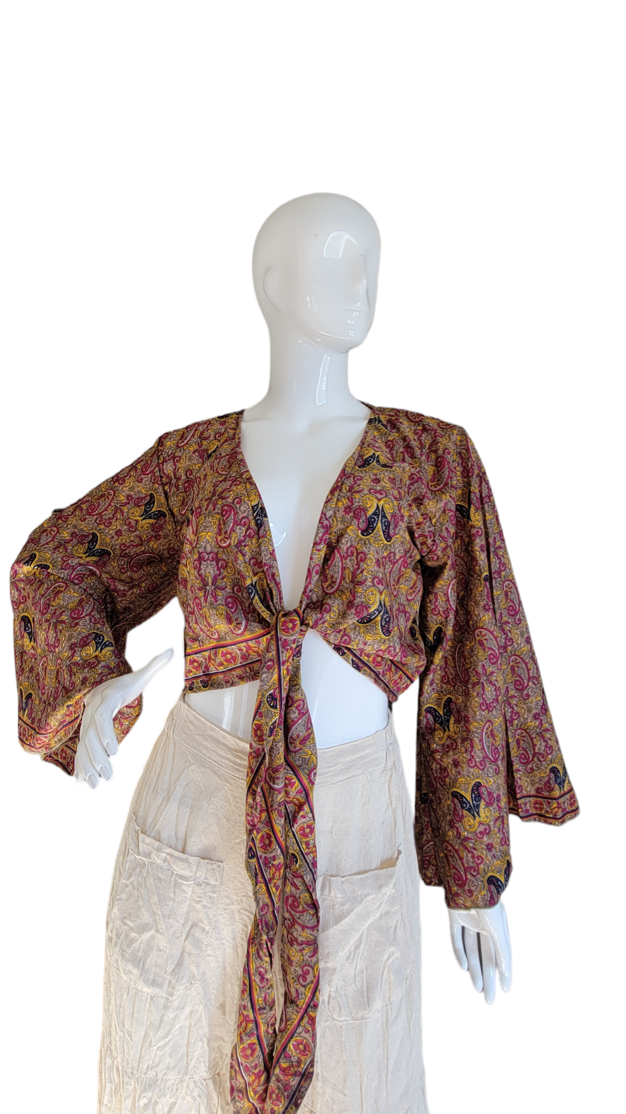 Evergreen Guardian Imports – wholesale Blouse – Women’s – TSTT-66 Long Sleeves Front Tie Top20