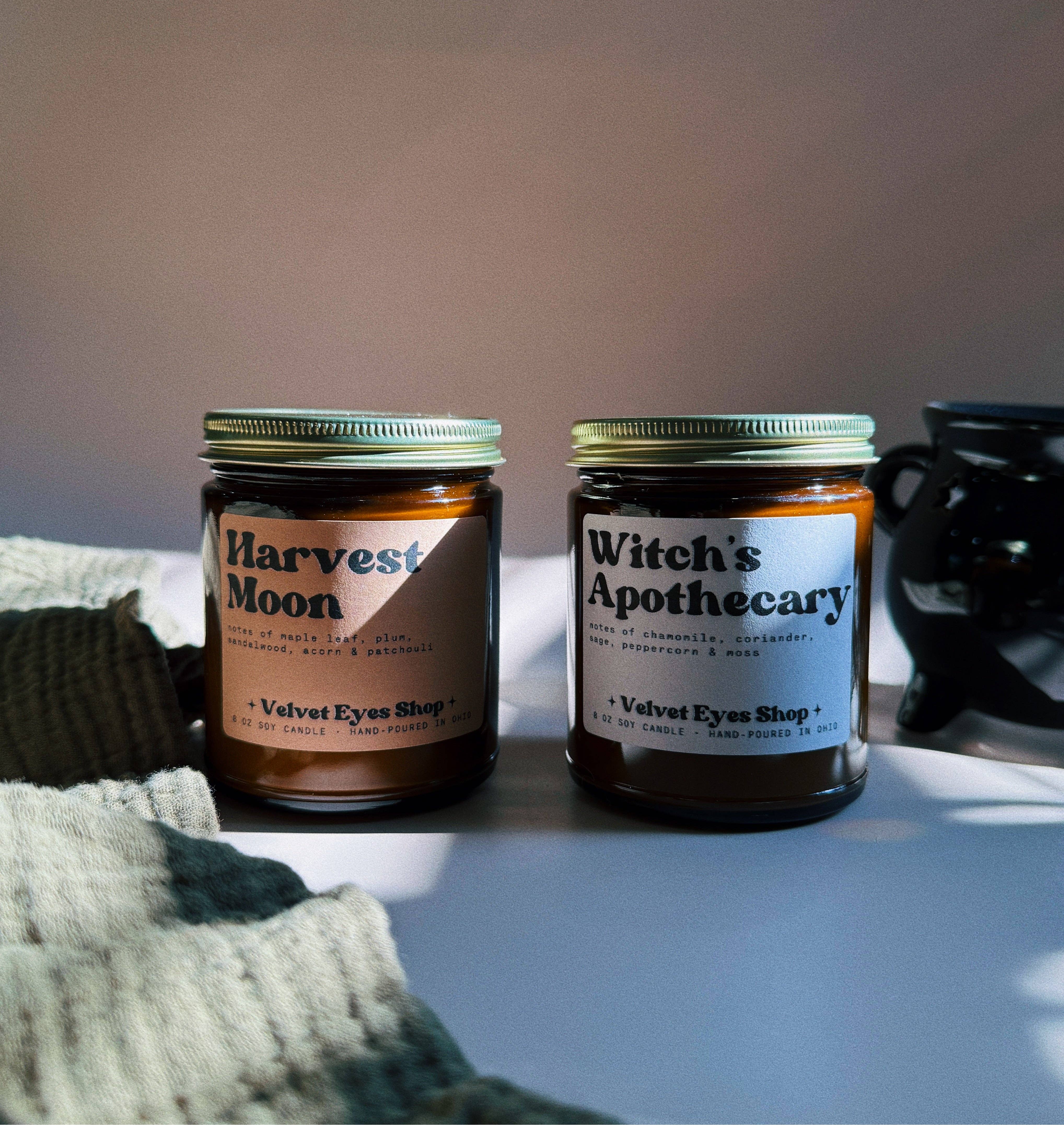 Velvet Eyes Shop - Wholesale Jar/Filled Candle - Harvest Moon Soy Candle1