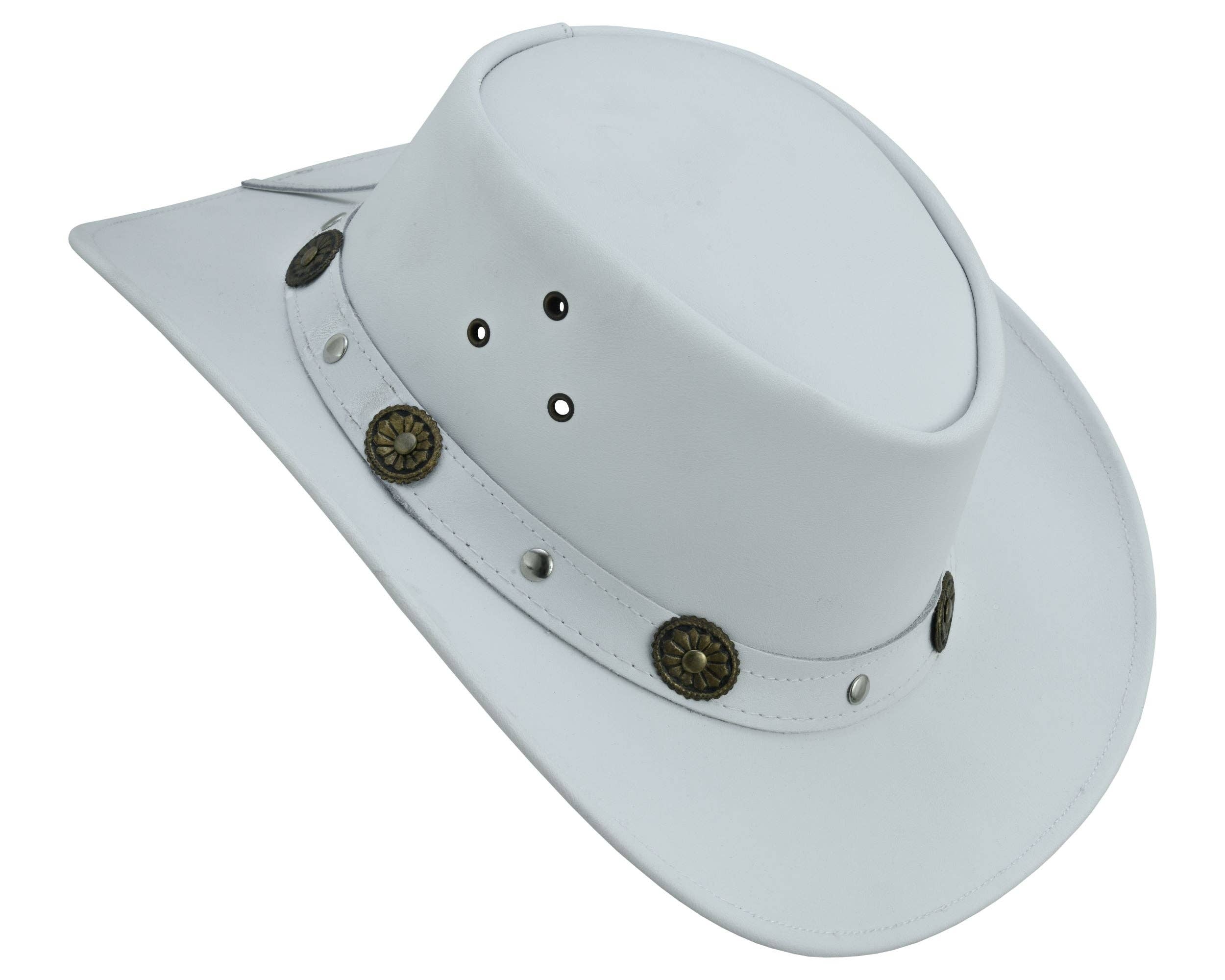 Lesa collection inc - Wholesale Cowboy Hat - Unisex - Capri Leather Hat Water Resistant Leather Cowboy  Western Ha14