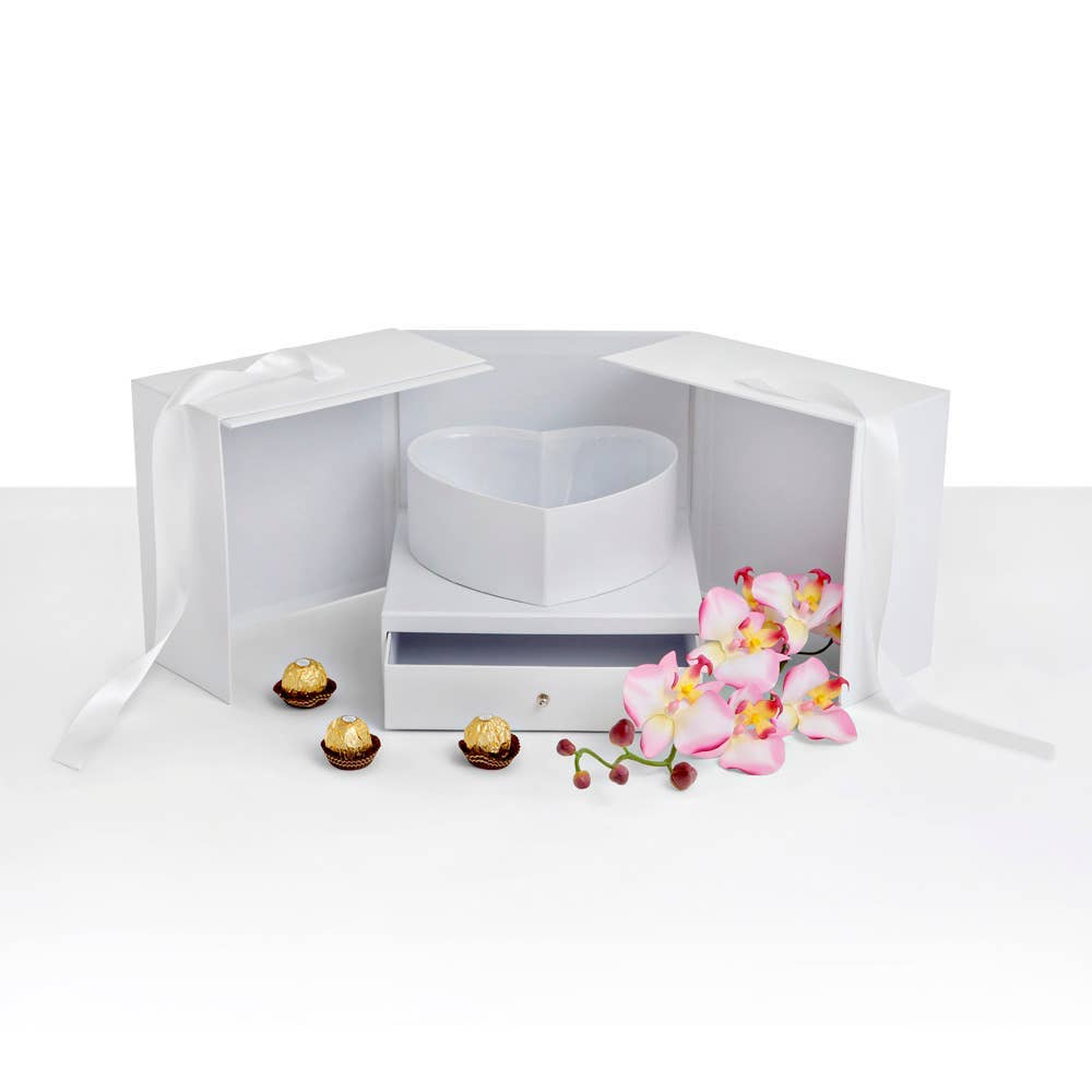 UNIKPACKAGING – Großhandel Geschenkboxen – Große quadratische Überraschungs-Blumenschachtel – mit Plastikeinsatz14